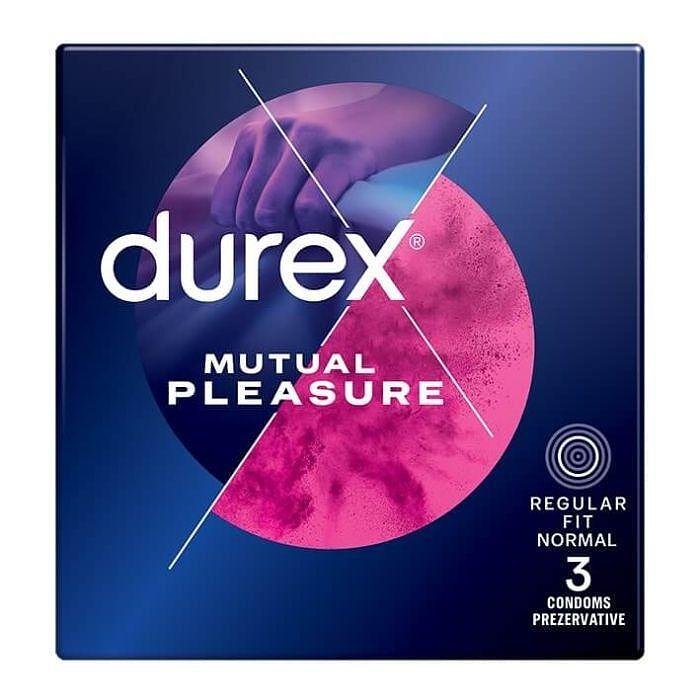 Durex Mutual Pleasure, презервативи, 3 бр.