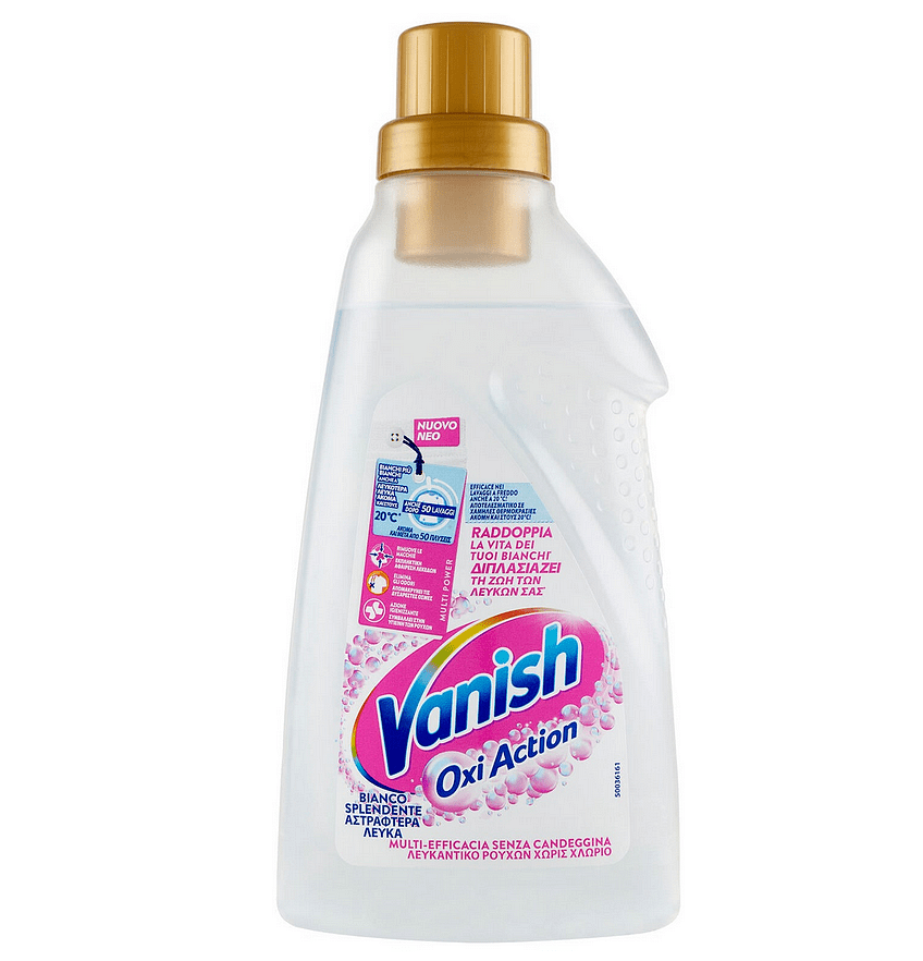 Vanish Oxi Action, гел за отстраняване на петна от бели дрехи, 1.5 мл.
