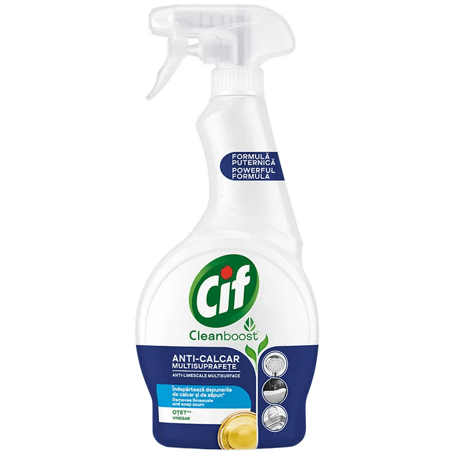 Cif, Anti-Limescale, почистващ спрей за баня, против котлен камък, 500 мл.