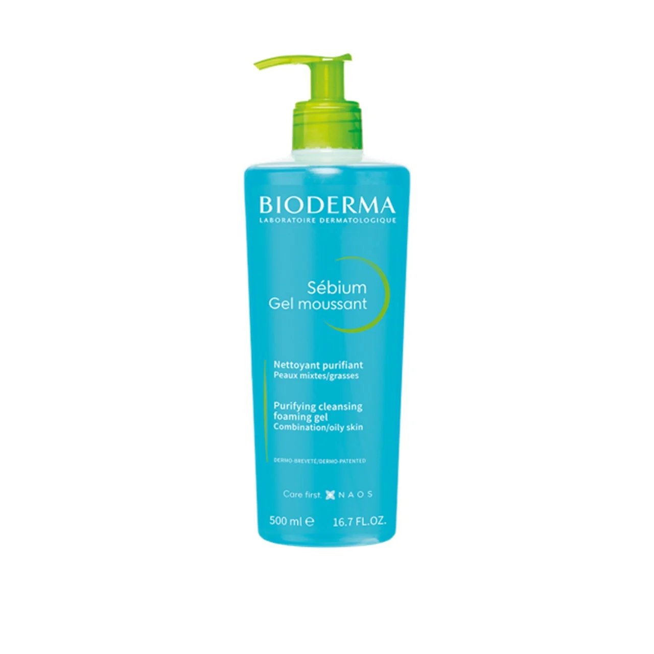 Bioderma Sebium Gel, Moussant Ежедневен измиващ гел за комбинирана и мазна кожа, 500 мл.