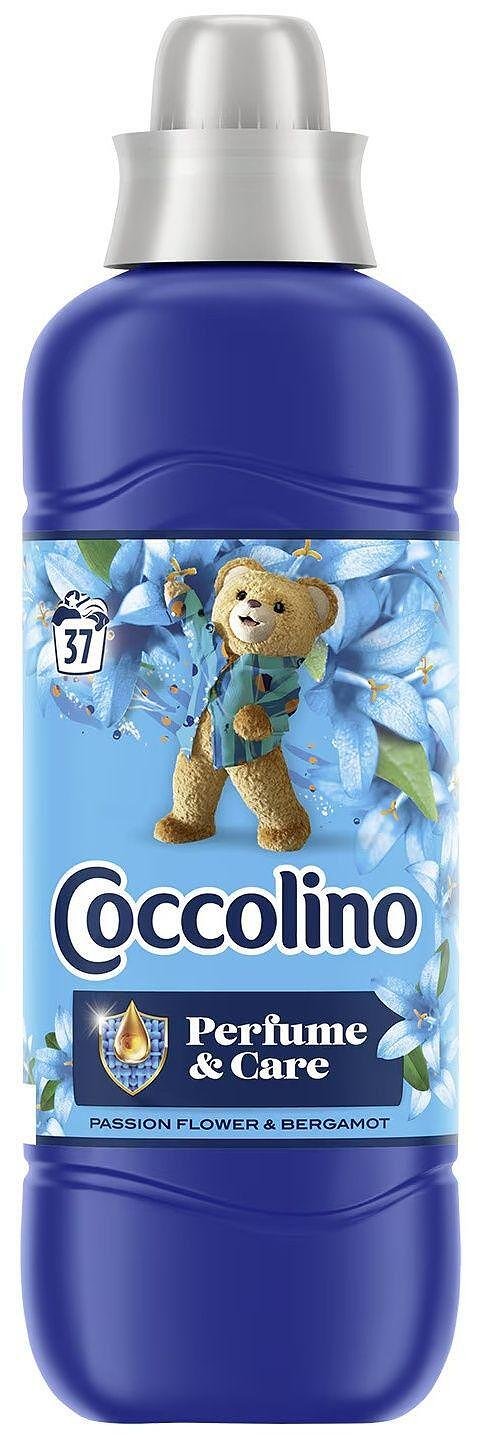 Coccolino, Perfume & Care, омекотител за тъкани, пасифлора и бергамот, 37 пранета, 925 мл.