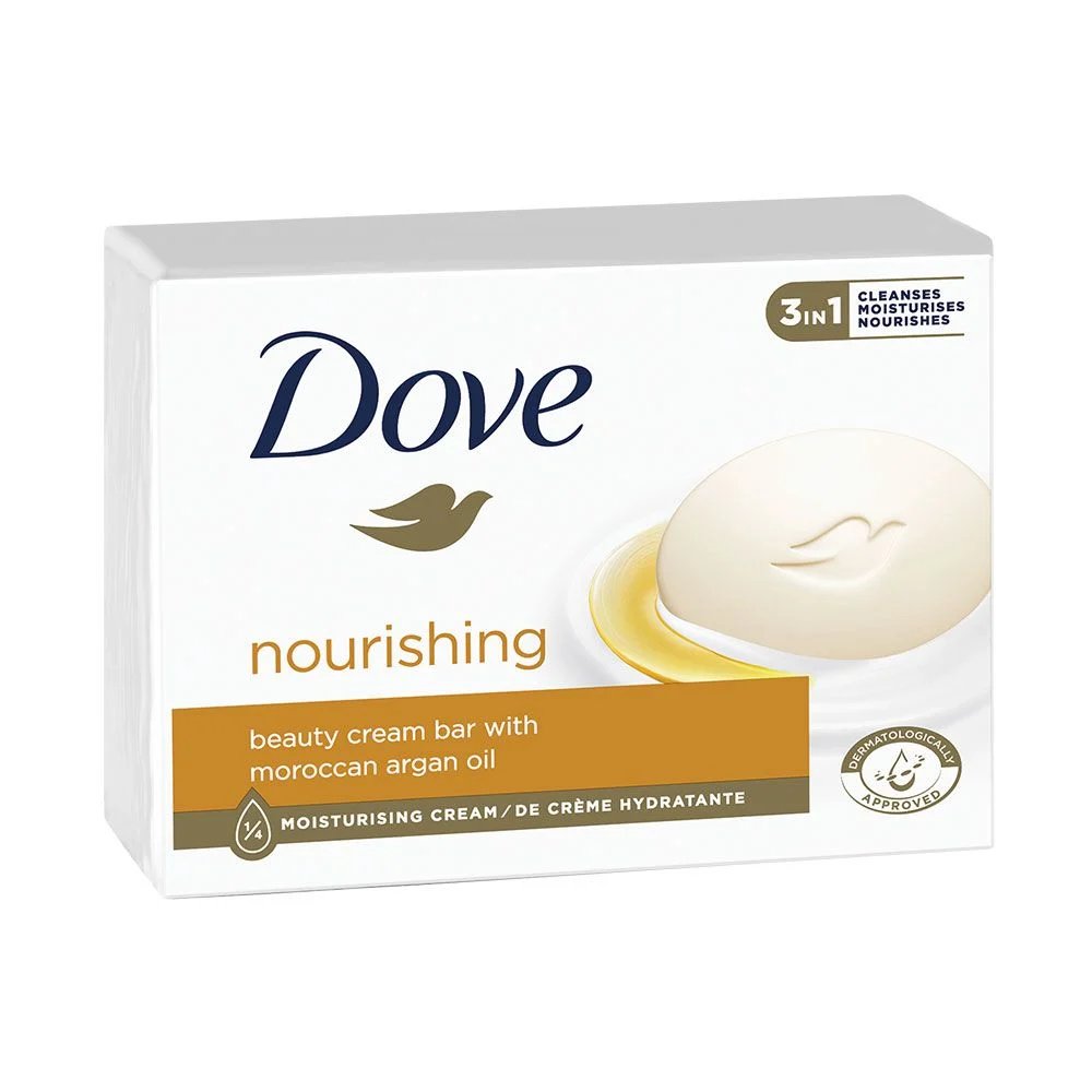 Dove, Cream Oil, хидратиращ сапун, бар с мароканско арганово масло, 90 гр.