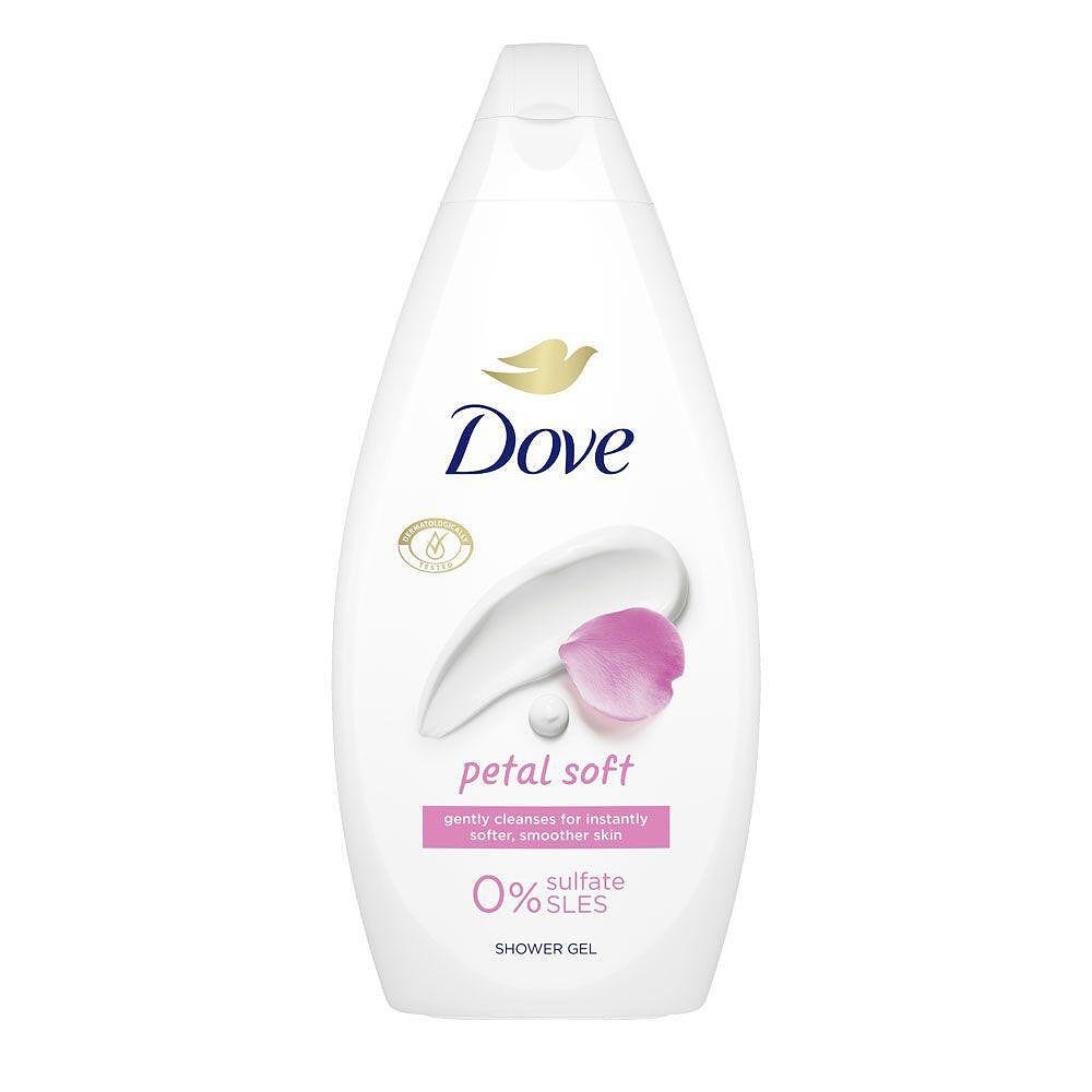 Dove, Petal Soft, 0% Sulfate SLES, хидратиращ душ гел, 450 мл.