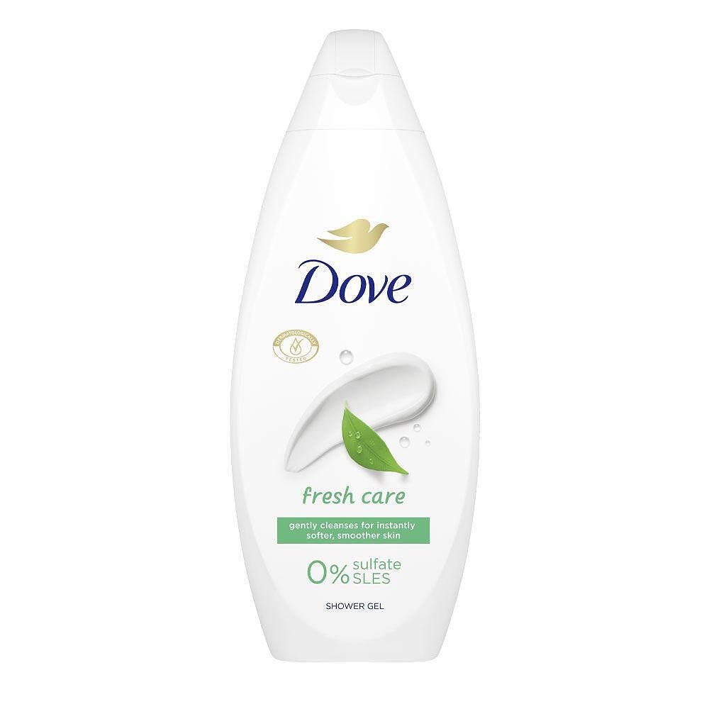 Dove, Fresh Care, 0% Sulfate SLES, хидратиращ душ гел, 250 мл.