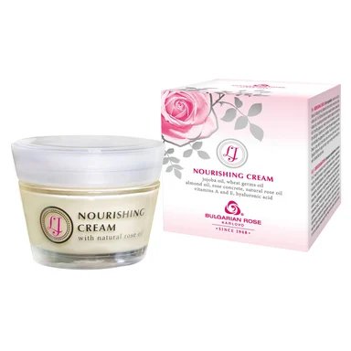 Bulgarian Rose LJ, Подхранващ крем за лице с розово масло, 50 мл