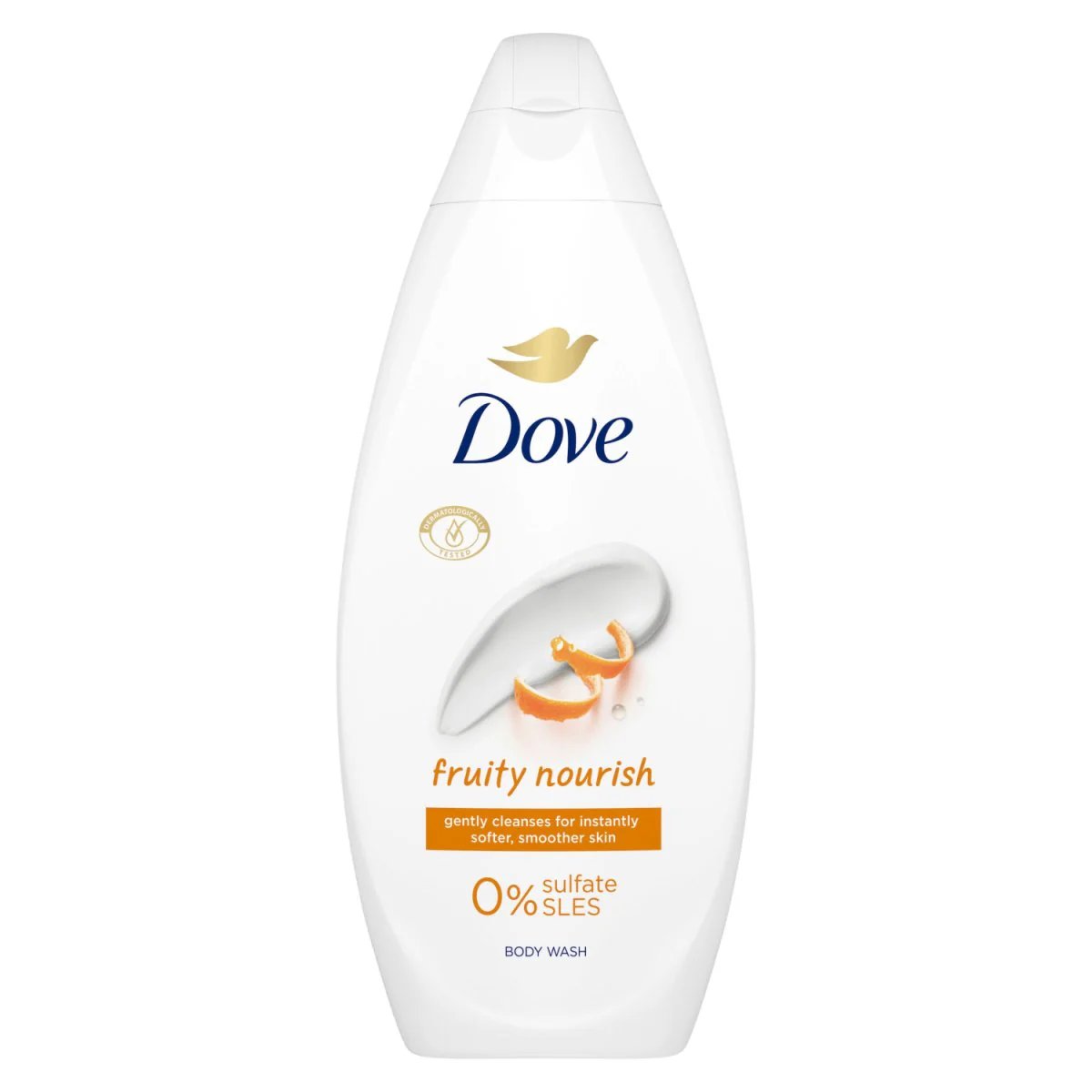 Dove, Fruity Nourish, 0% Sulfate SLES, хидратиращ и подхранващ душ гел, 720 мл.