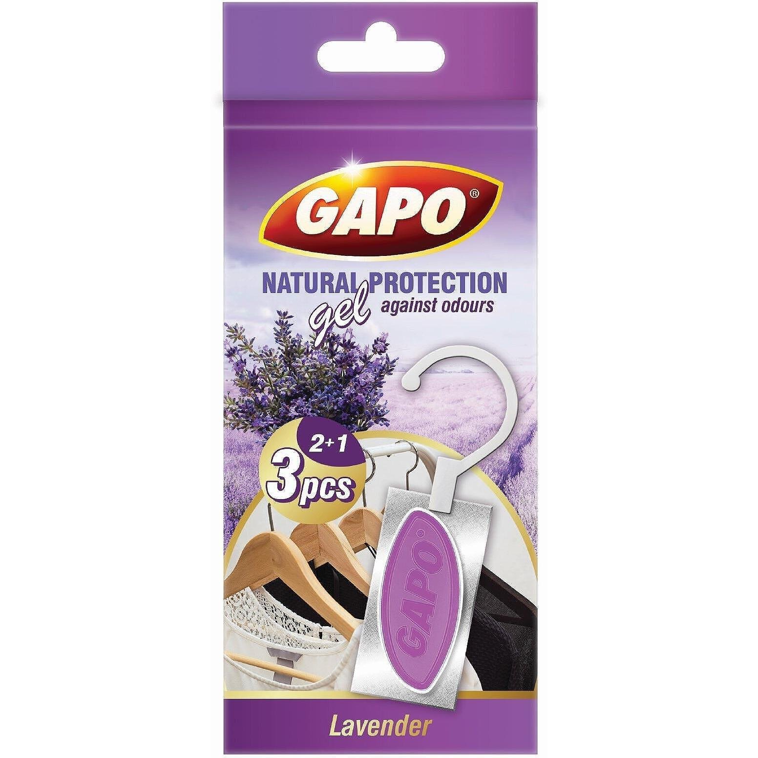 Gapo, Гел ароматизатор с лавандула, 2+1 бр.