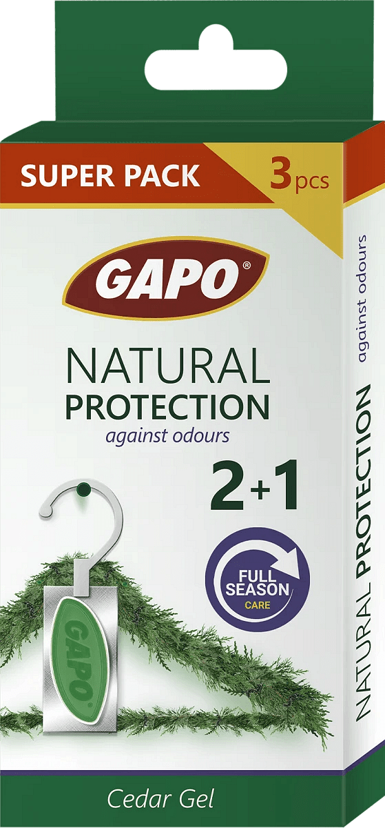 Gapo, Гел ароматизатор кедър, 2+1 бр.