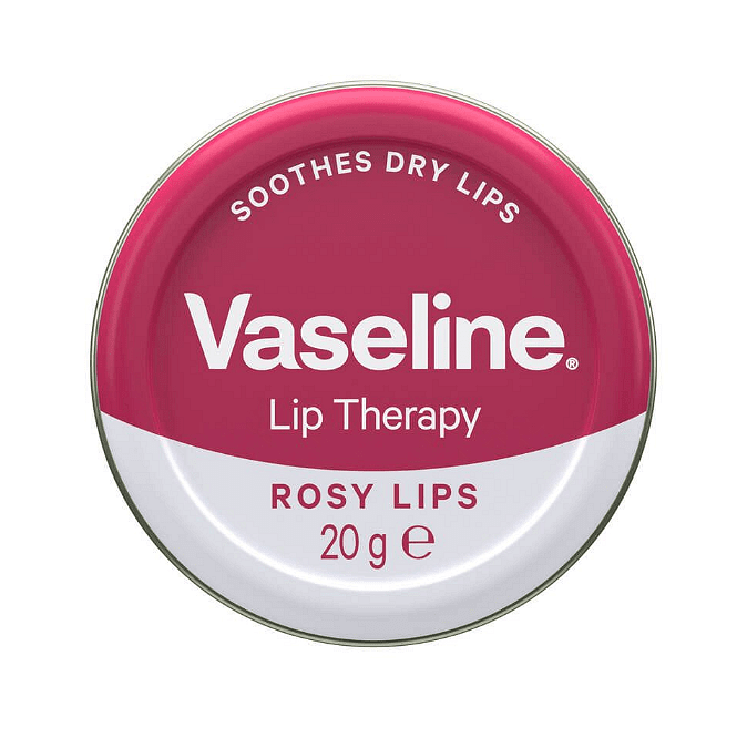 Vaseline, Lip Therapy Rosy, балсам за сухи устни с розово масло, 20 гр.
