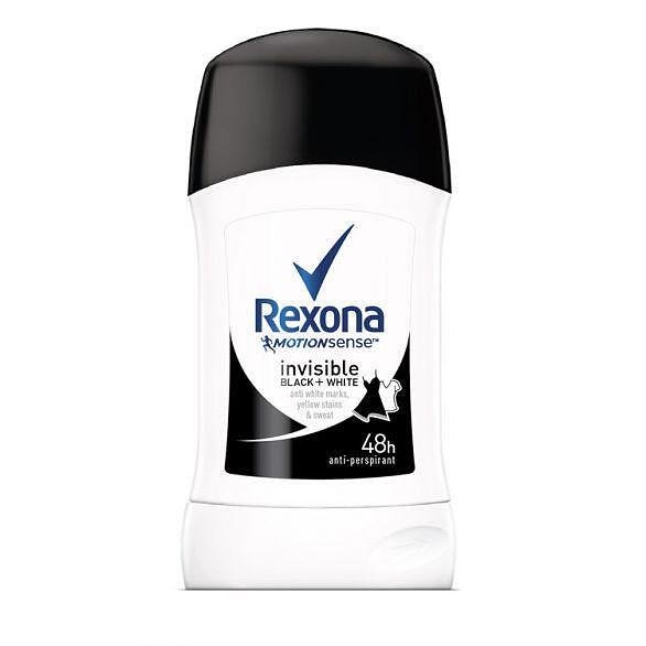 Rexona, Motion Sense, Invisible Black+White, део стик против изпотяване и петна, 40 мл.