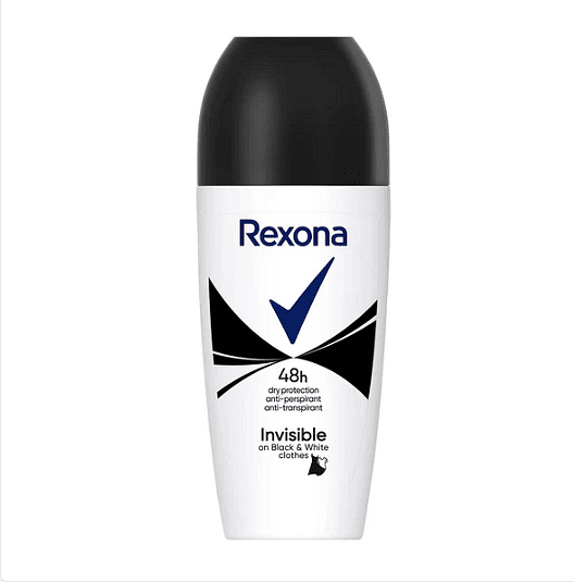 Rexona, Motion Sense, Invisible Black & White, део стик против изпотяване и петна, 50 мл.