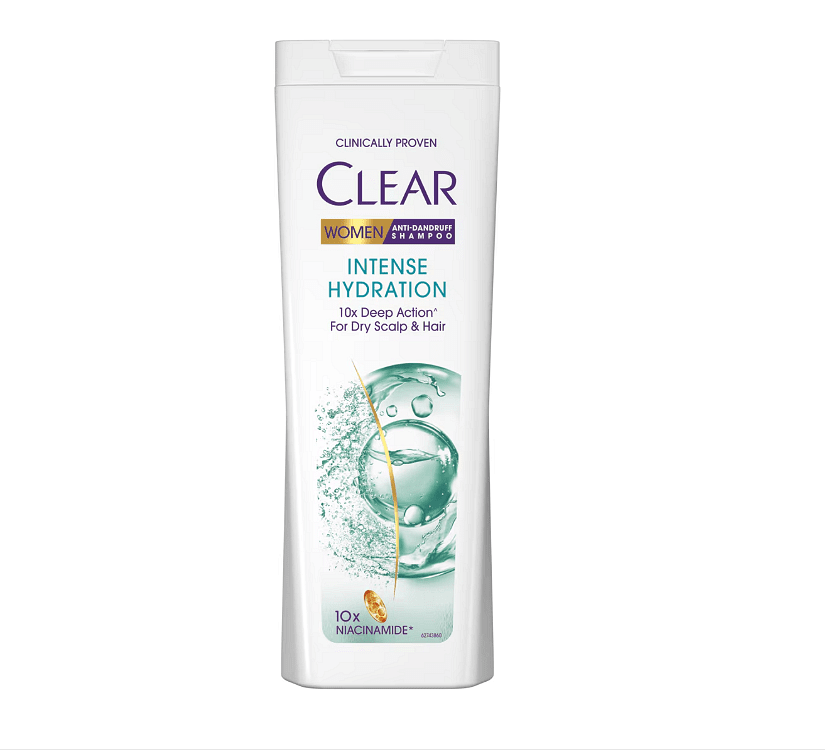 Clear, Women Inatence Hydration, дамски шампоан против пърхот за суха коса, 360 мл.