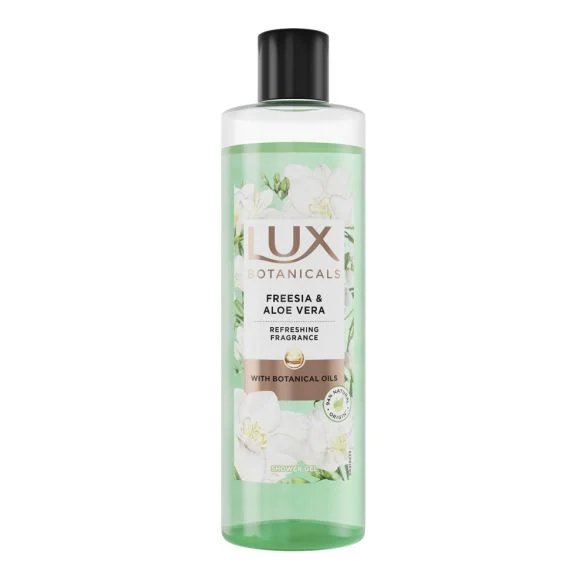 Lux Botanicals, овлажняващ душ гел с фрезия и алое вера, 480 мл.