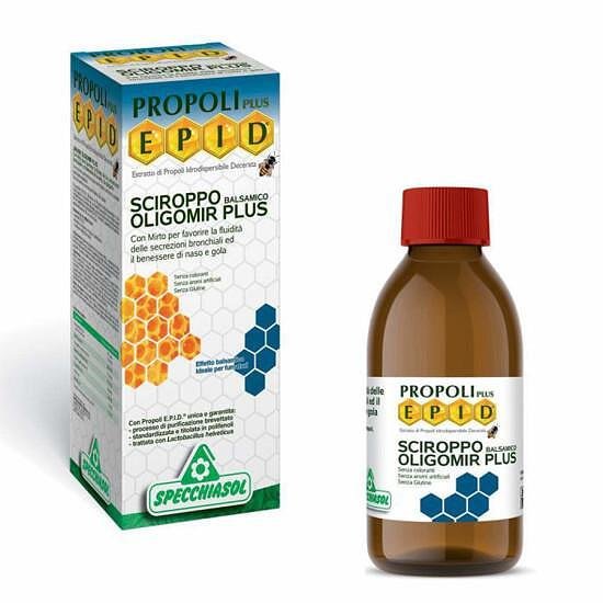 Epid Oligomir Plus, сироп за втечняване на бронхиалния секрет, 170 мл, от Specchiasol
