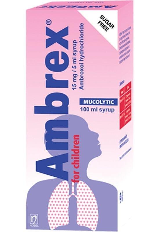 Амбрекс,15мг/5мл, сироп за деца против кашлица, 100 мл, от Nobel Pharma