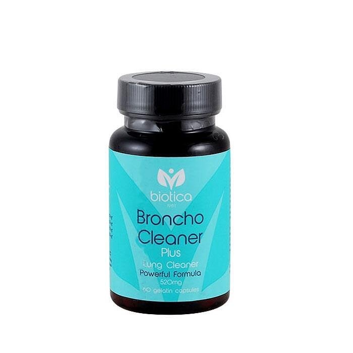 Broncho Cleaner Plus, 520 мг, за пречистване на белите дробове, 60 капсули, от Biotica