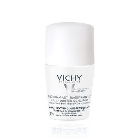 Vichy, Рол-он дезодорант против изпотяване 48 часа, без парфюм, 50 мл.