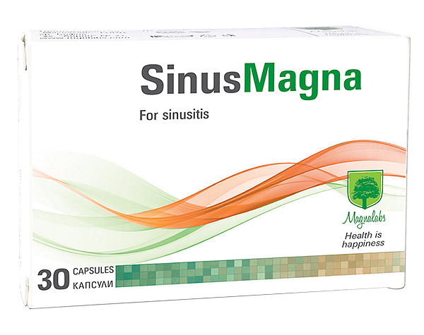 SinusMagna, при болка в синусите, 30 капсули, от Magnalabs