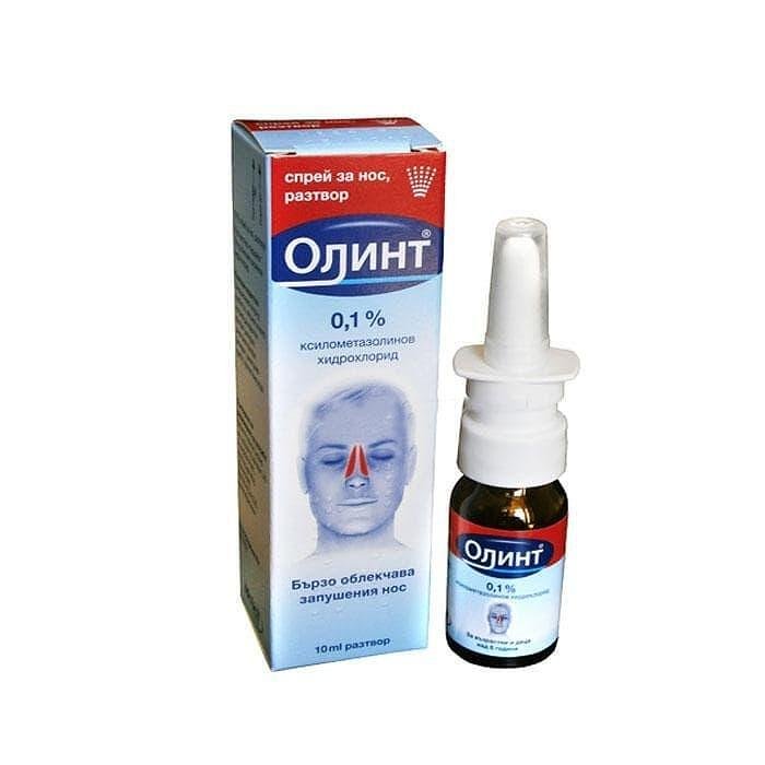 Олинт 0.1%, спрей за нос, 10 мл, от Johnson & Johnson