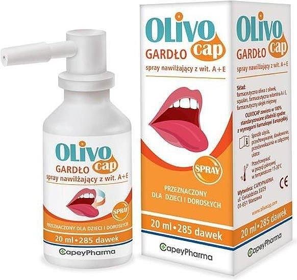 Olivocap, спрей за гърло с витамин А+Е за деца и възрастни, 20 мл, от CapeyPharma