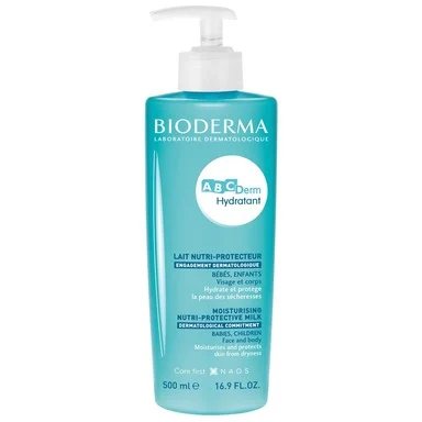 Bioderma ABCDerm, Хидратиращ и защитаващ крем за бебета и деца, 500 мл.