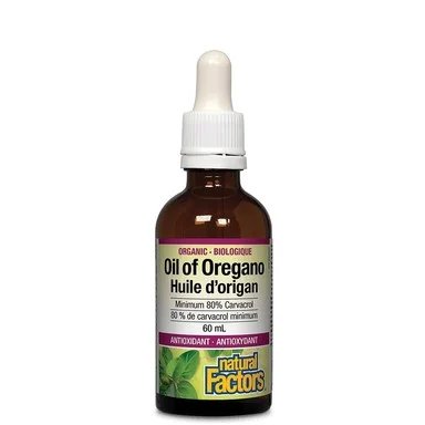 Органично масло от риган, облекчава кашлицата, 60 мл., от Natural Factors