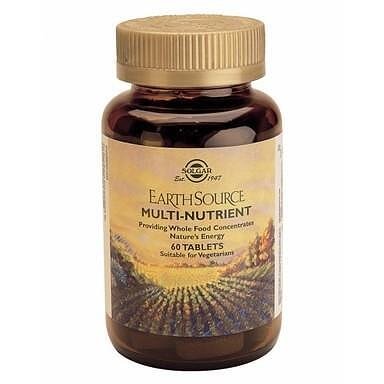 Solgar, Earth Source Multi-Nutrient, комплексни витамини и минерали, 60 таблетки