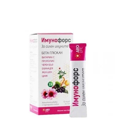 ImmunoForce, имуностимулант, 7.5 мл., 12 сашета от Aro Life
