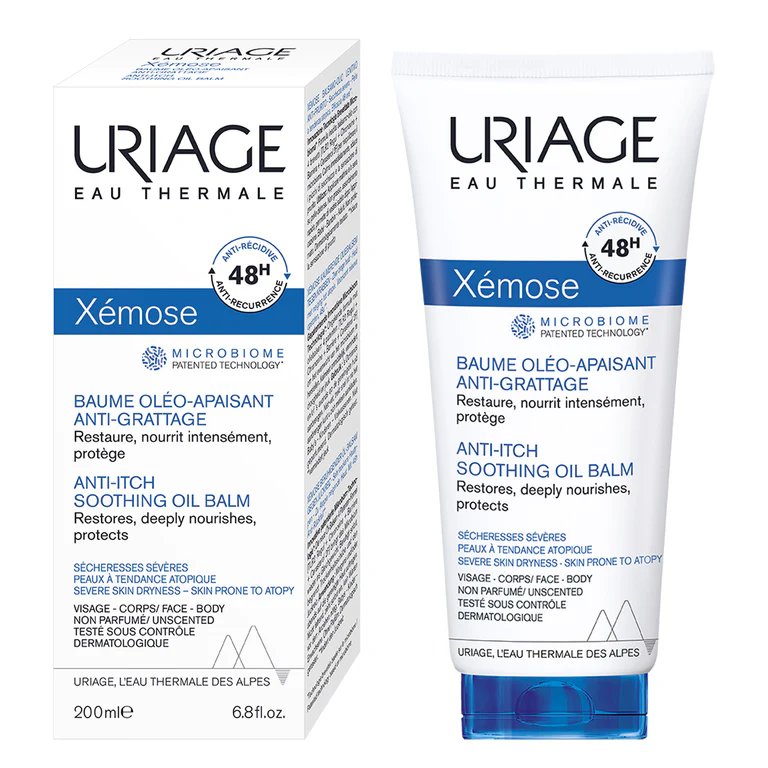 Uriage Eau Thermale, Xémose Anti-Itch Oil-Balm, успокояващ олио-балсам за много суха кожа за лице и тяло