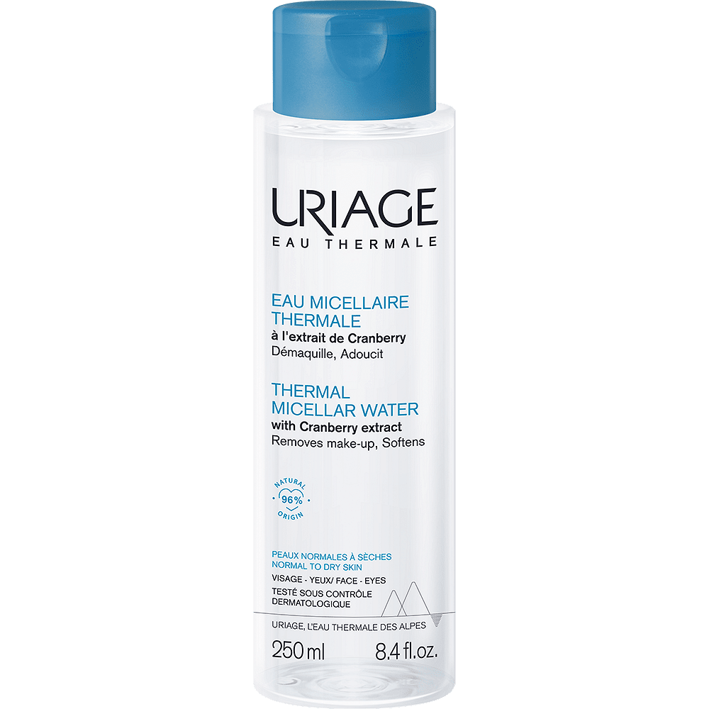 Uriage Eau Micellarе Thermale, термална мицеларна вода за нормална към суха кожа за лице, 250 мл.