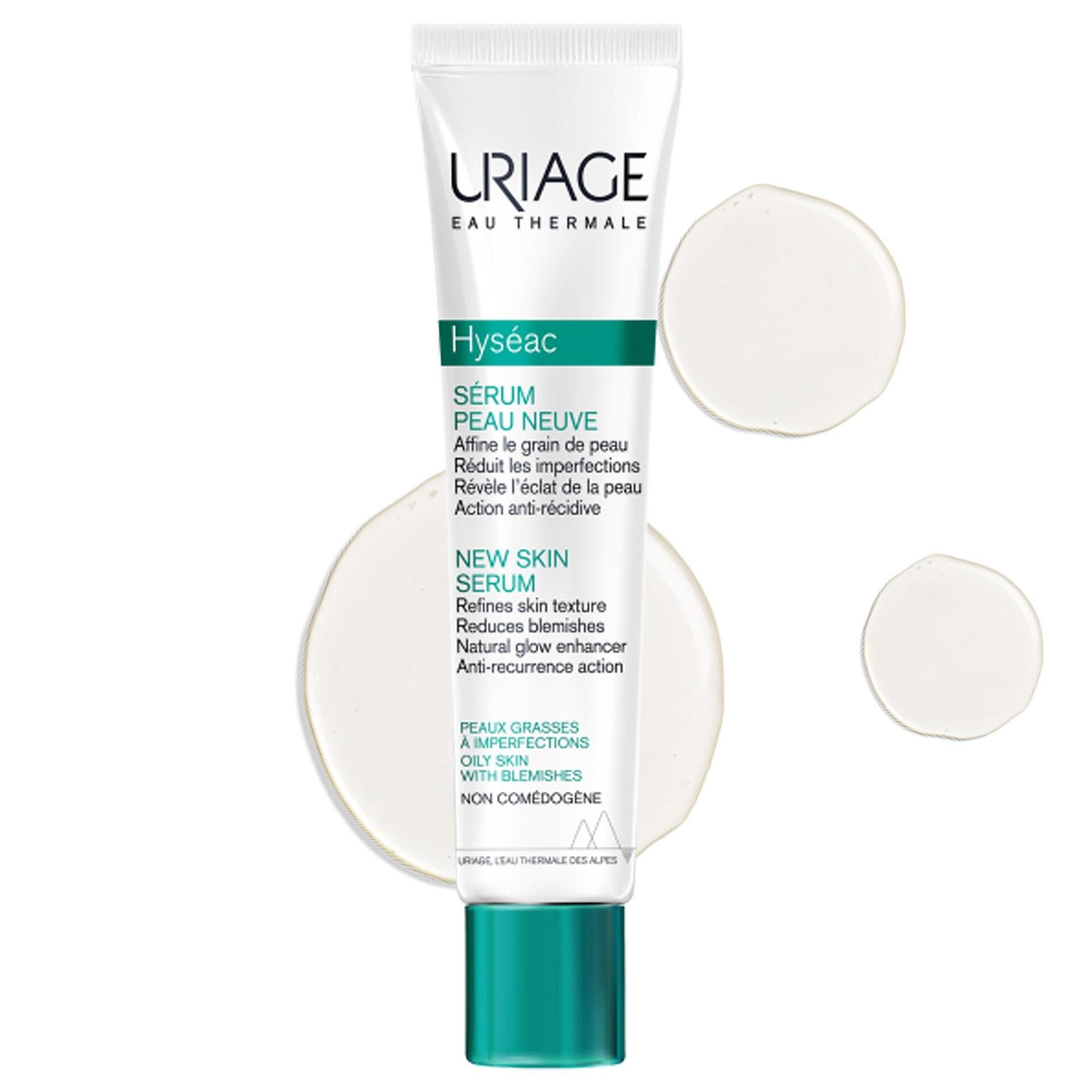 Uriage Eau Thermale, Hyséac New Skin Serum, серум за мазна кожа склонна към акне, 40 мл.