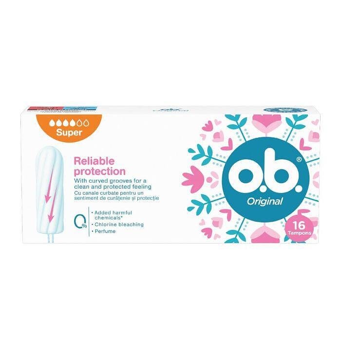 O.B. Original Super, дамски тампони, 16 бр.