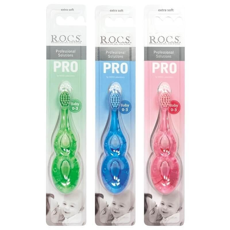 R.O.C.S. PRO Baby Extra Soft, бебешка четка за зъби, 1 бр.