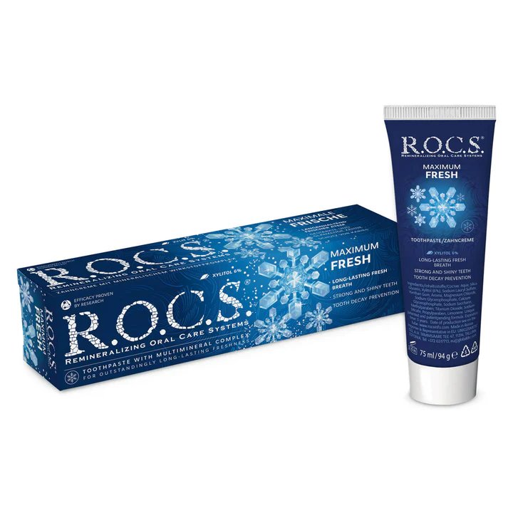 R.O.C.S. Maximum Fresh, паста за зъби за защита от кариес, 94 гр.