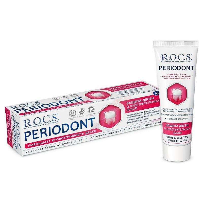 R.O.C.S. Periodontal Gum Care, паста за зъби за защита на венците, 94 гр.