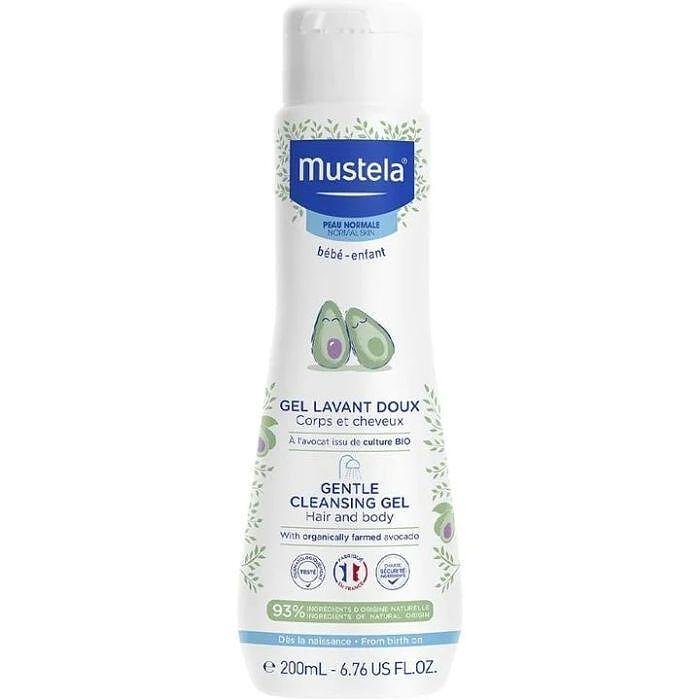 Mustela, Bébé Gentle Cleansing Gel, бебешки измиващ гел за коса и тяло, 200 мл.