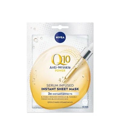 Nivea Q10 Power, Енергизираща лист маска, 1 брой