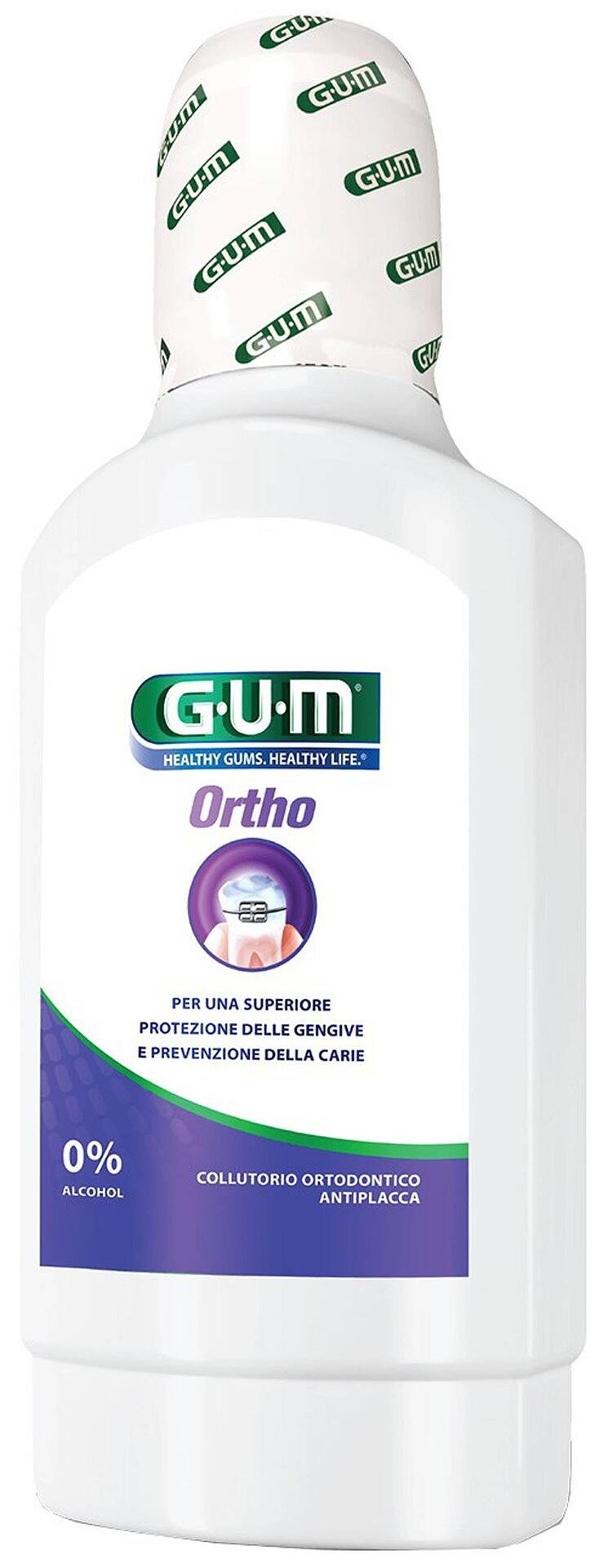 Gum, Ortho, вода за уста, при брекети, 500 мл.