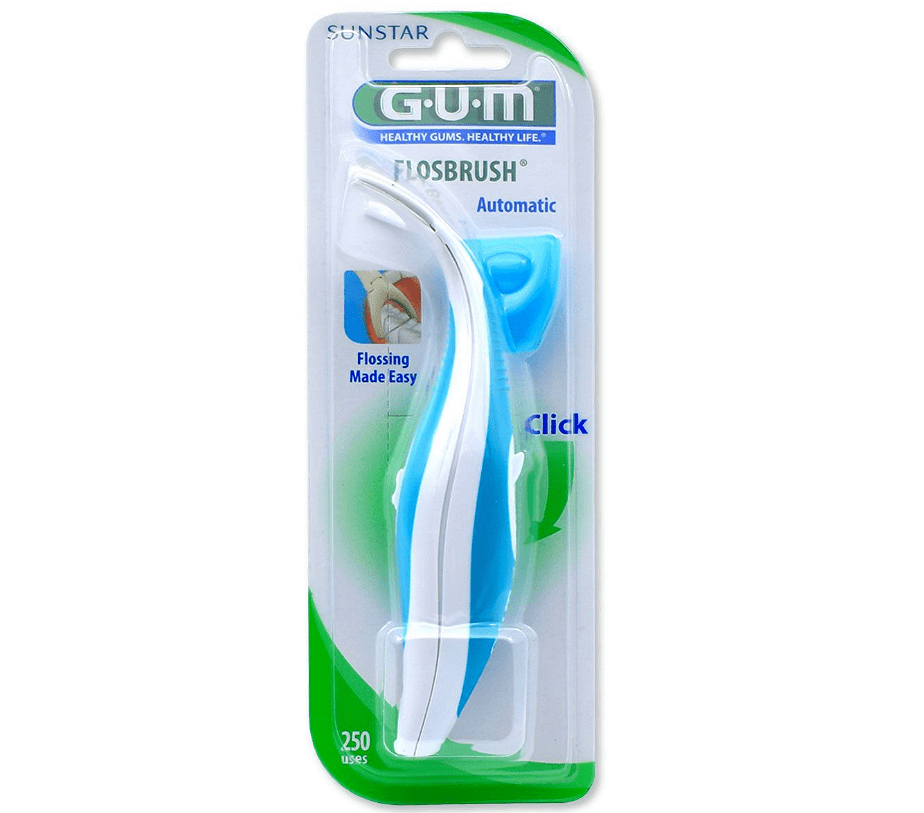 Gum, Flosbrush, конец за зъби, с автоматичен държач