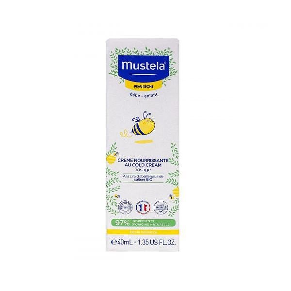 Mustela, Bébé Cold cream, бебешки подхранващ крем за лице за суха кожа, 40 мл.