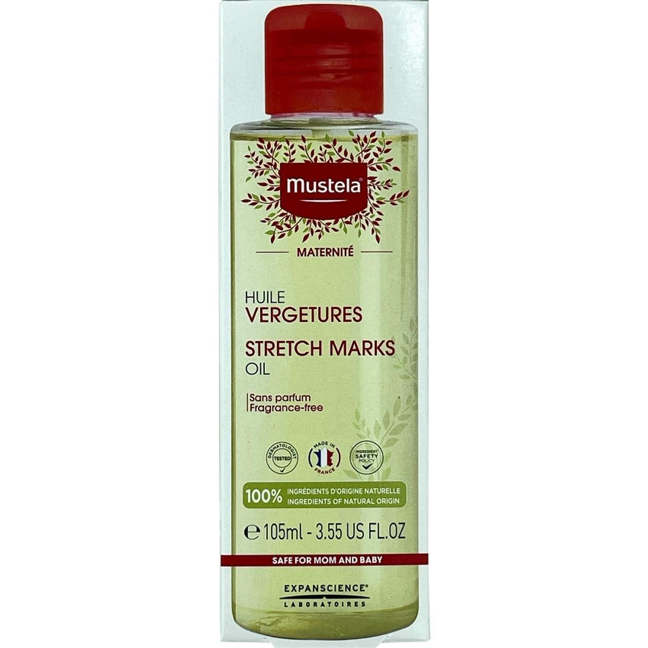 Mustela Maternité, Stretch Marks Oil, био олио против стрии 3в1, 105 мл.
