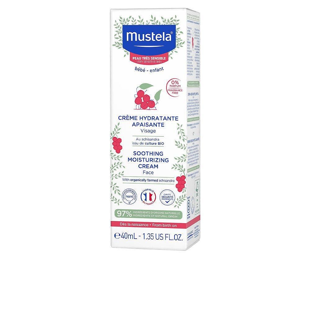 Mustela, Soothing Moisturizing Cream, бебешки крем за чувствителна и много чувствителна кожа за лице, 40 мл.