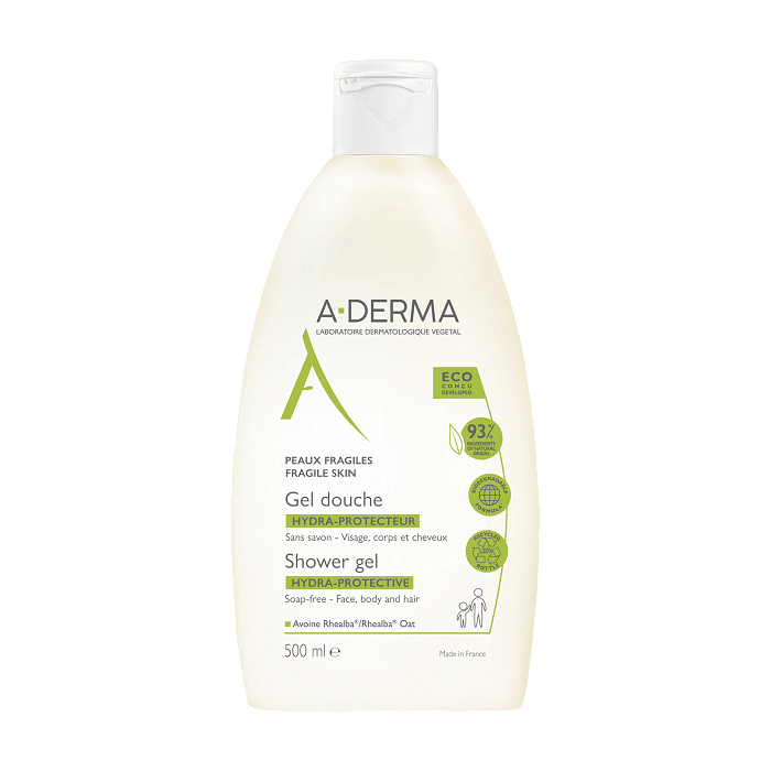 A-Derma, Hydra-Protective, хидратиращ защитен душгел за деца и възрастни, 500 мл.
