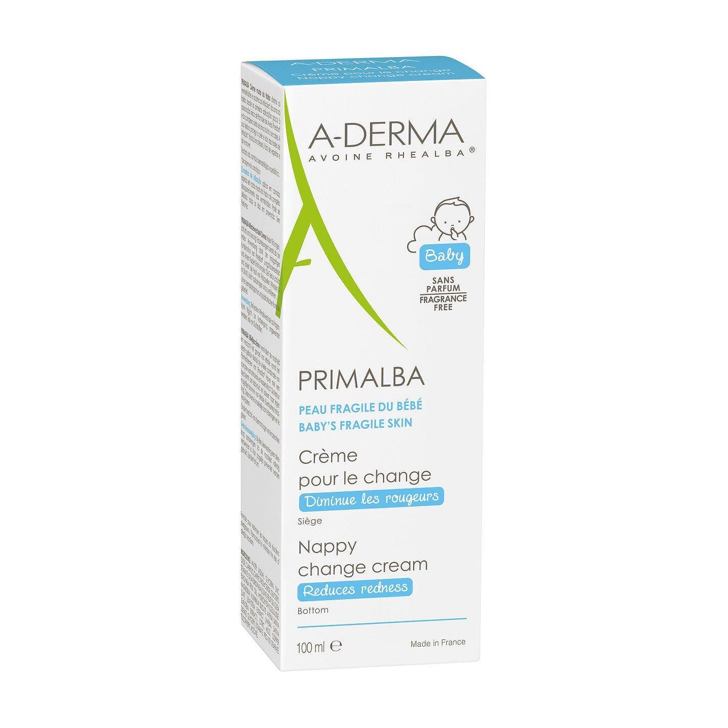 A-Derma, Baby Primalba Nappy, бебешки крем против подсичане, 100 мл.