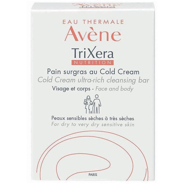 Avène, Trixera Nutrition, сапун за суха и чувствителна кожа за деца и възрастни, 100 гр.