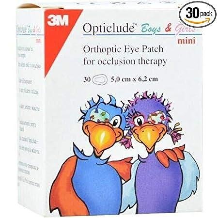 3M Opticlude Boys & Girl Mini 2537PE, лепенки ортоптични за очи 5.0 см/6.2 см, 30 бр.