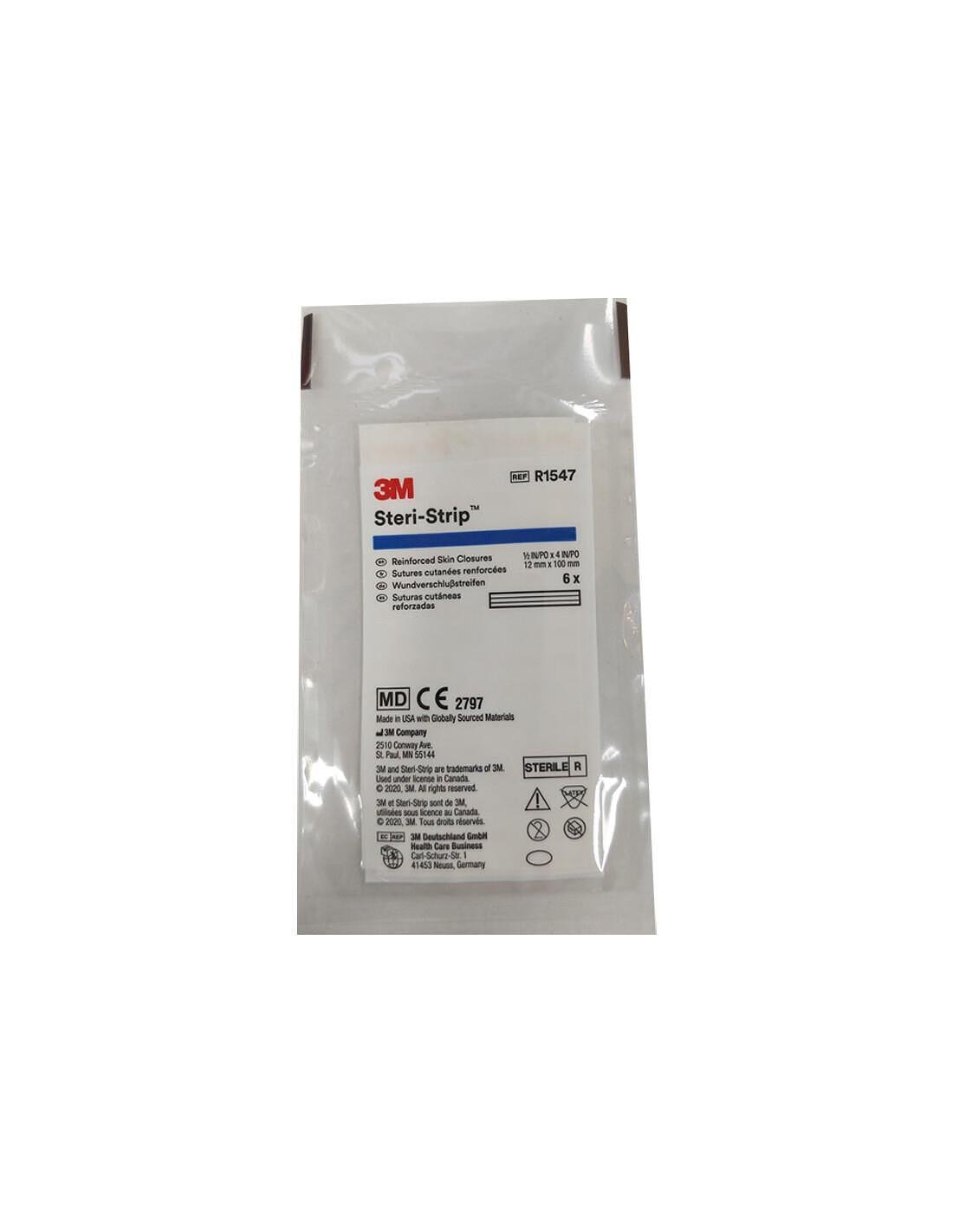 3M Steri-Strip R1547, за бешевно затваряне на рани 12 мм/100 мм, 6 бр.