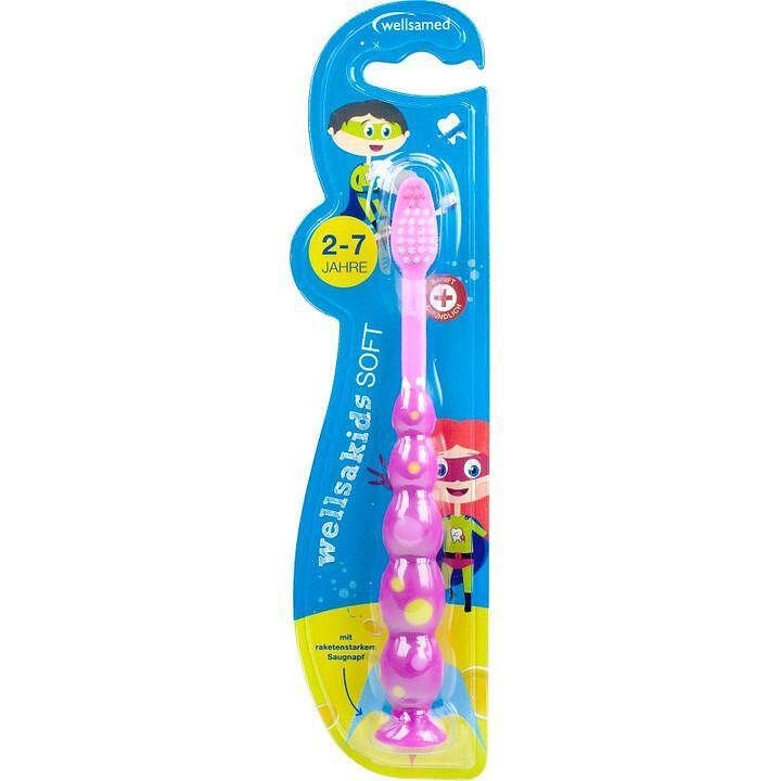 Wellsamed Wellsakids Soft 2-7, детска четка за зъби, 1 бр.