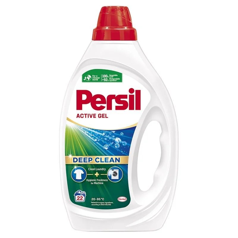 Persil Deep Clean Universal, течен препарат за бели тъкани, 22 изпирания, 990 мл.