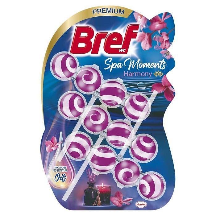 Bref WC Premium Spa Moments Harmony, ароматизатор за тоалетна хармония, 3 x 50 гр.